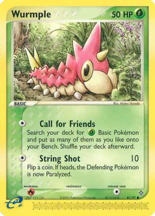 Wurmple (81) Reverse Holofoil - Dragon