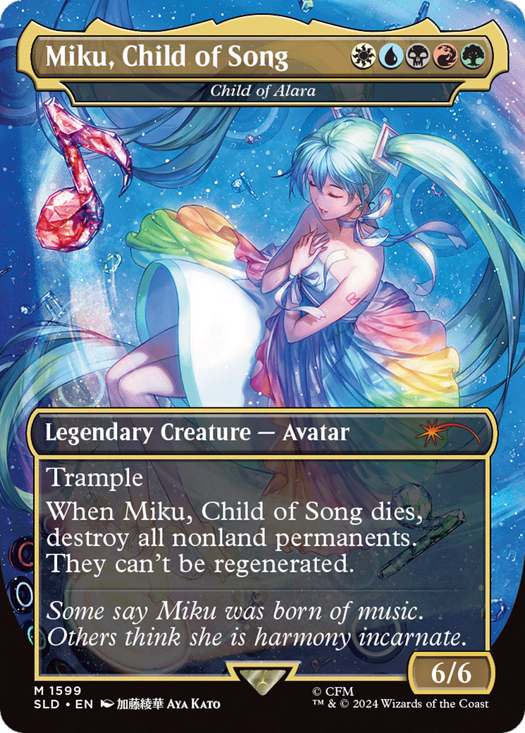 Child of Alara (Miku, Child of Song) (1599) - Secret Lair Drop