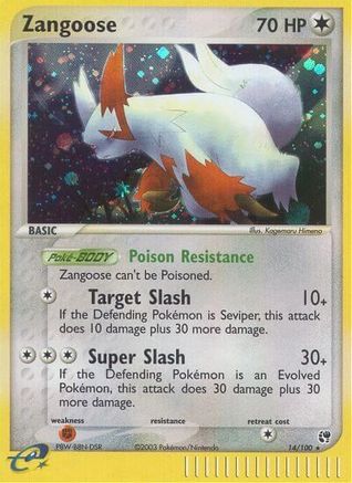 Zangoose (14) Reverse Holofoil - Sandstorm