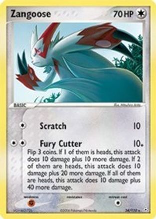 Zangoose (34) Reverse Holofoil - Holon Phantoms