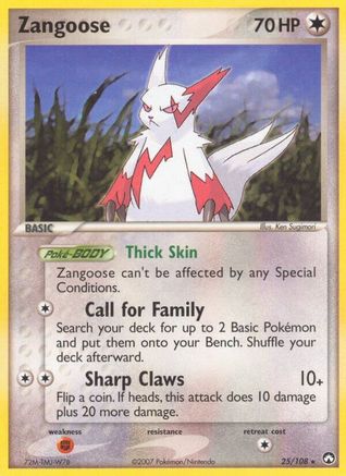Zangoose (25) Reverse Holofoil - Power Keepers