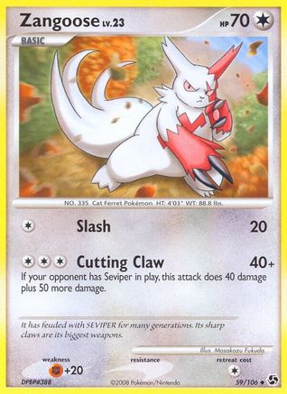 Zangoose (59) Reverse Holofoil - Great Encounters