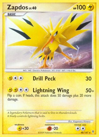 Zapdos (48) Reverse Holofoil - Supreme Victors