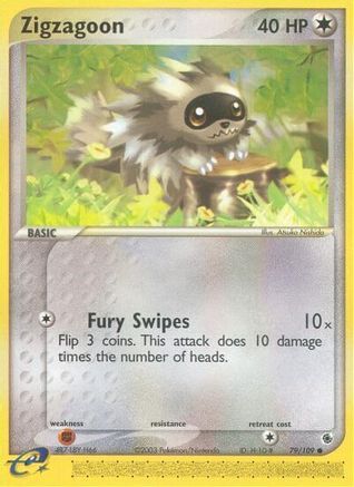 Zigzagoon (79) Reverse Holofoil - Ruby and Sapphire