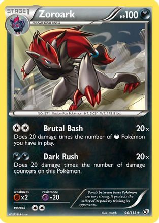 Zoroark (90) Reverse Holofoil - Legendary Treasures