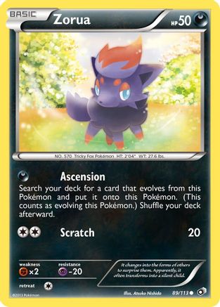 Zorua (89) Reverse Holofoil - Legendary Treasures