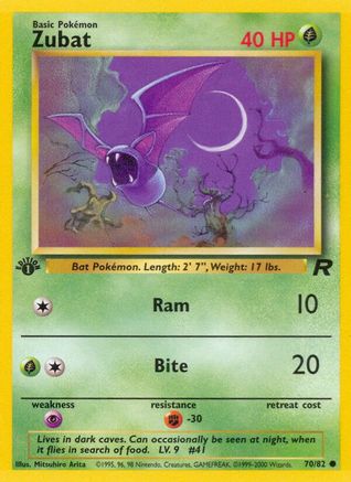 Zubat (70) 1st Edition - Team Rocket