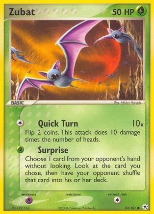 Zubat (83) Reverse Holofoil - Hidden Legends