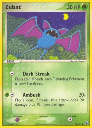 Zubat (82) Reverse Holofoil - Team Rocket Returns