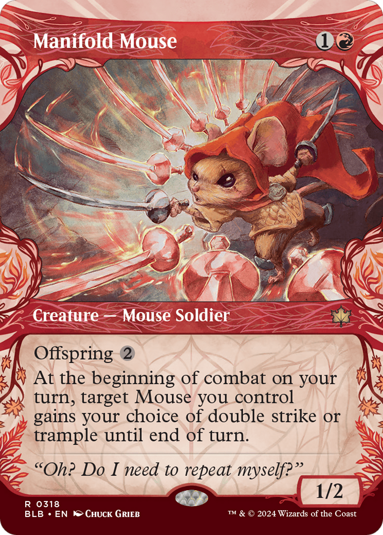 Manifold Mouse (Showcase) (318) Foil - Bloomburrow