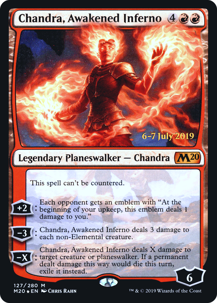 Chandra, Awakened Inferno (127s) Foil - Core Set 2020 Promos