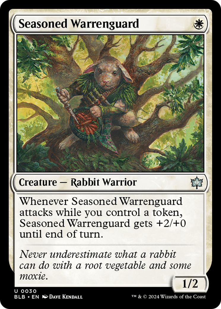 Seasoned Warrenguard (030) Foil - Bloomburrow