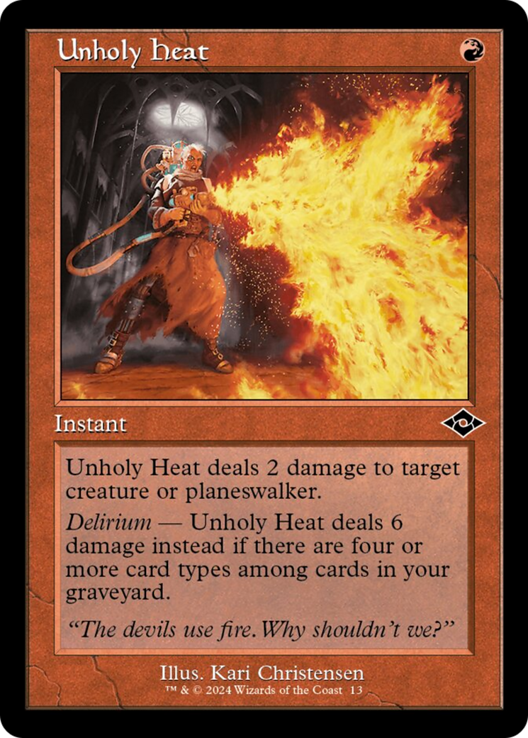 Unholy Heat (Retro) (013) Foil - Modern Horizons 2 Timeshifts