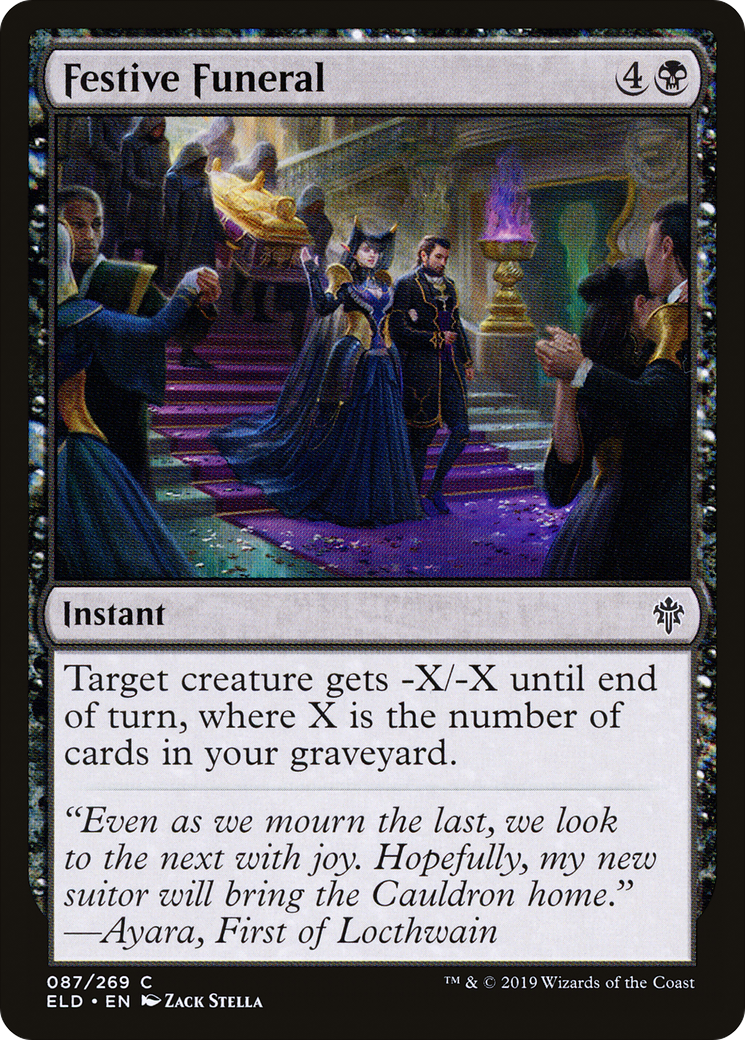 Festive Funeral (087) Foil - Throne of Eldraine