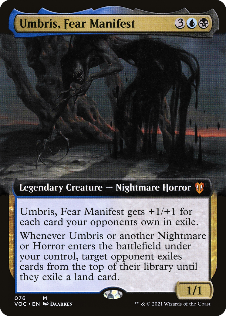 Umbris, Fear Manifest (Extended Art) (076) - Crimson Vow Commander