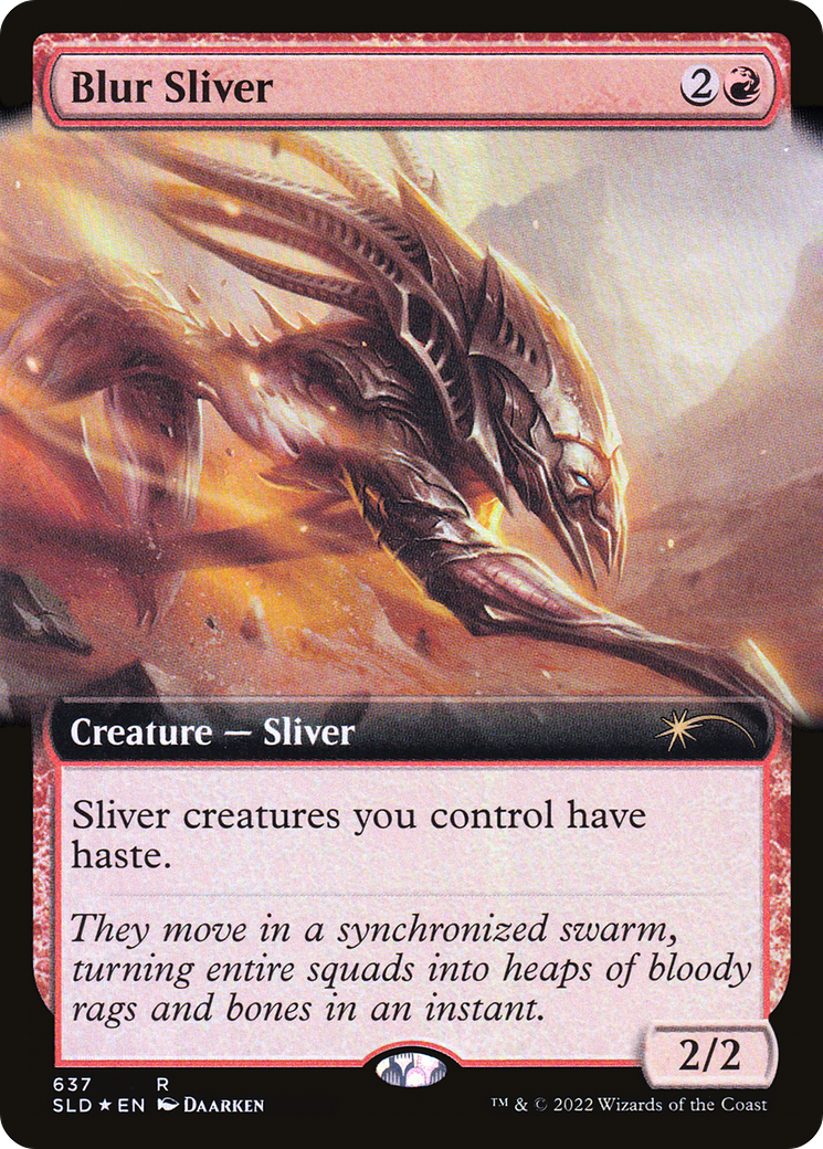 Blur Sliver (Extended Art) (637) Foil - Secret Lair Drop