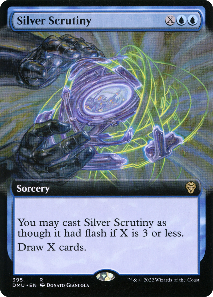 Silver Scrutiny (Extended Art) (395) - Dominaria United