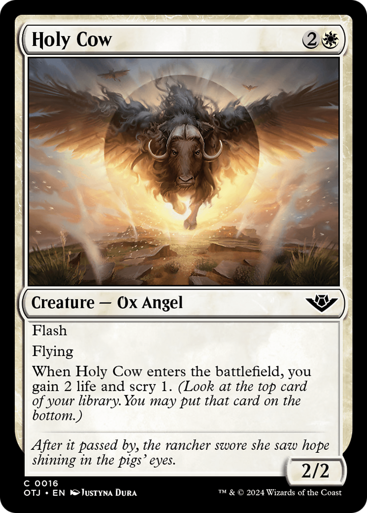 Holy Cow (016) Foil - Outlaws of Thunder Junction