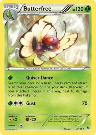 Butterfree (3) - XY Flashfire