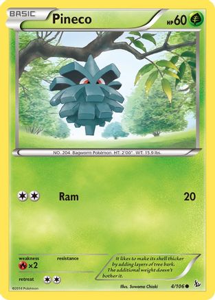 Pineco (4) Reverse Holofoil - XY Flashfire