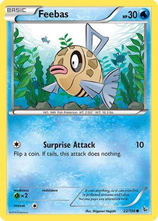 Feebas (22) Reverse Holofoil - XY Flashfire