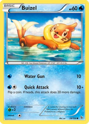 Buizel (28) Reverse Holofoil - XY Flashfire