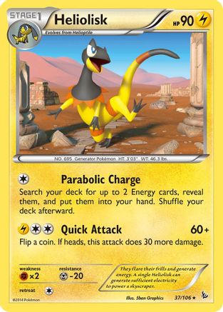 Heliolisk (37) Reverse Holofoil - XY Flashfire