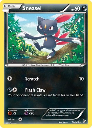 Sneasel (50) Reverse Holofoil - XY Flashfire