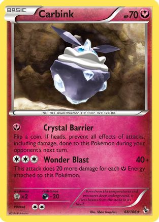 Carbink (68) Reverse Holofoil - XY Flashfire