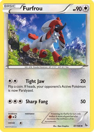 Furfrou (87) Reverse Holofoil - XY Flashfire