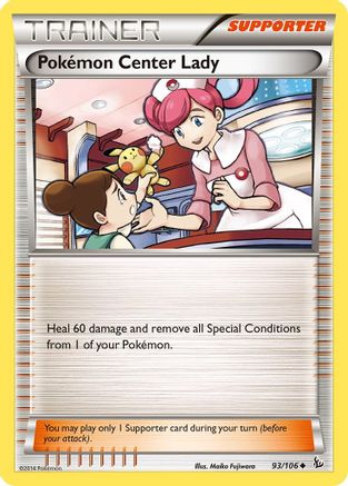 Pokemon Center Lady (93) - Flashfire