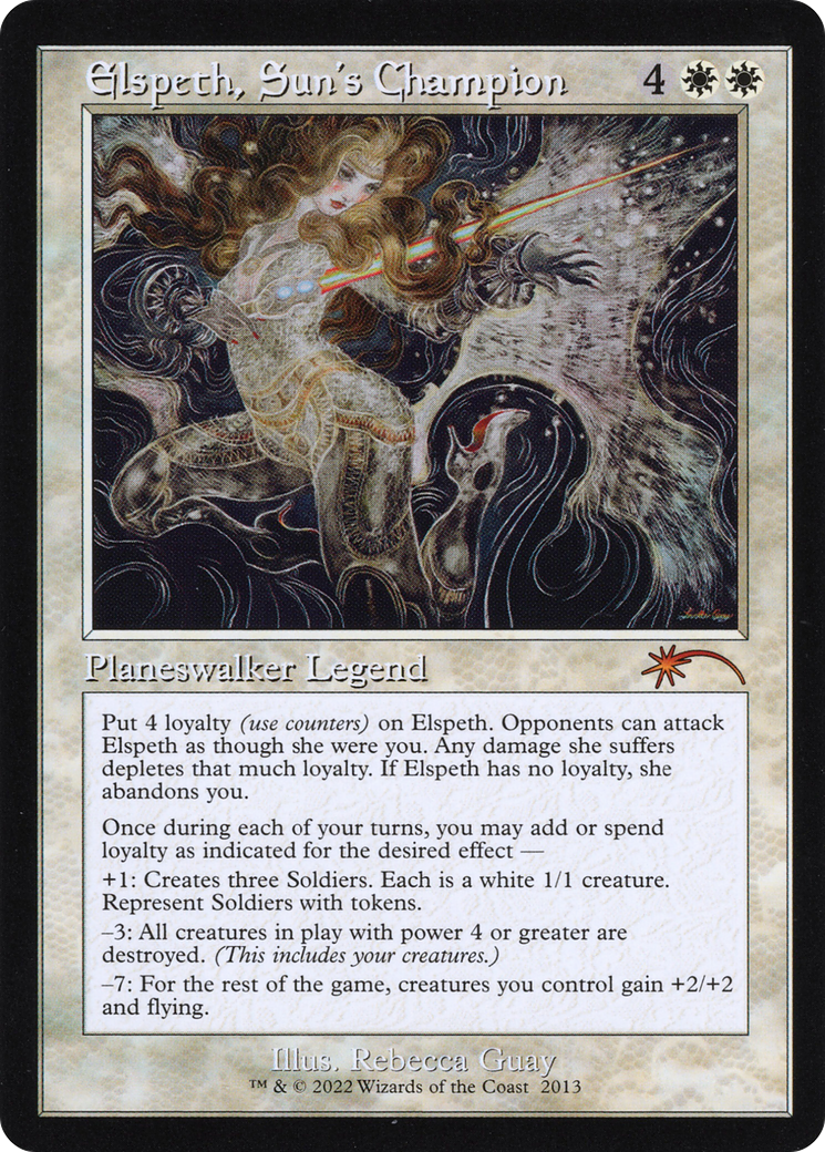 Elspeth, Sun's Champion (Retro) (2013) Foil - Secret Lair Countdown Kit