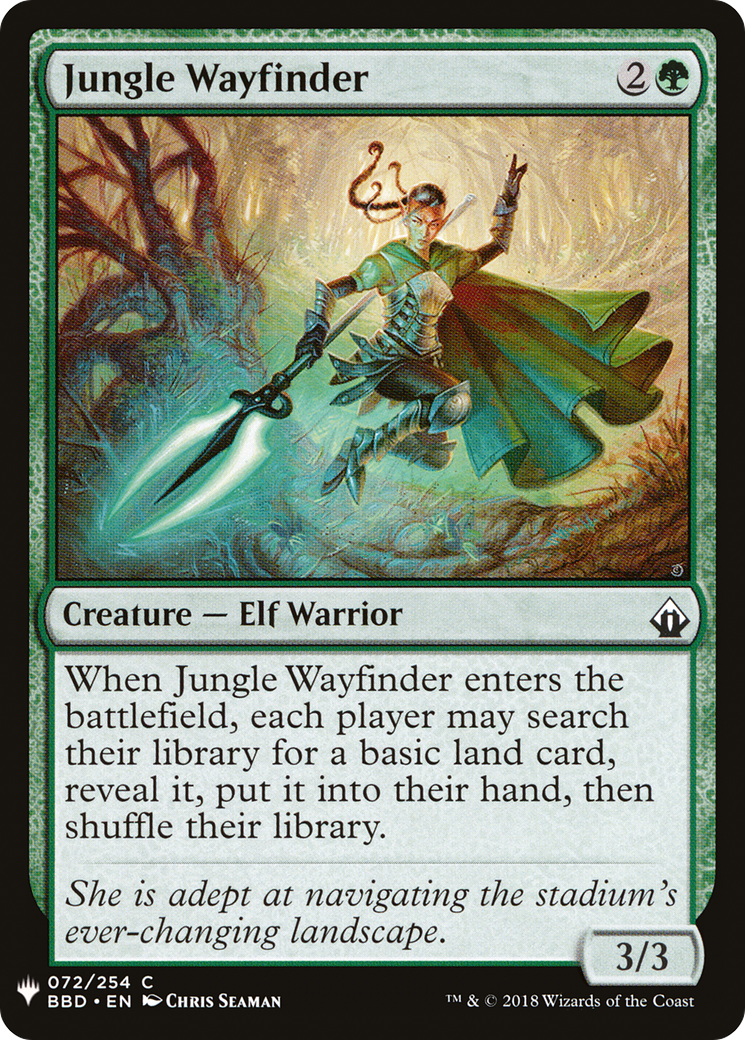 Jungle Wayfinder (BBD-72) - The List