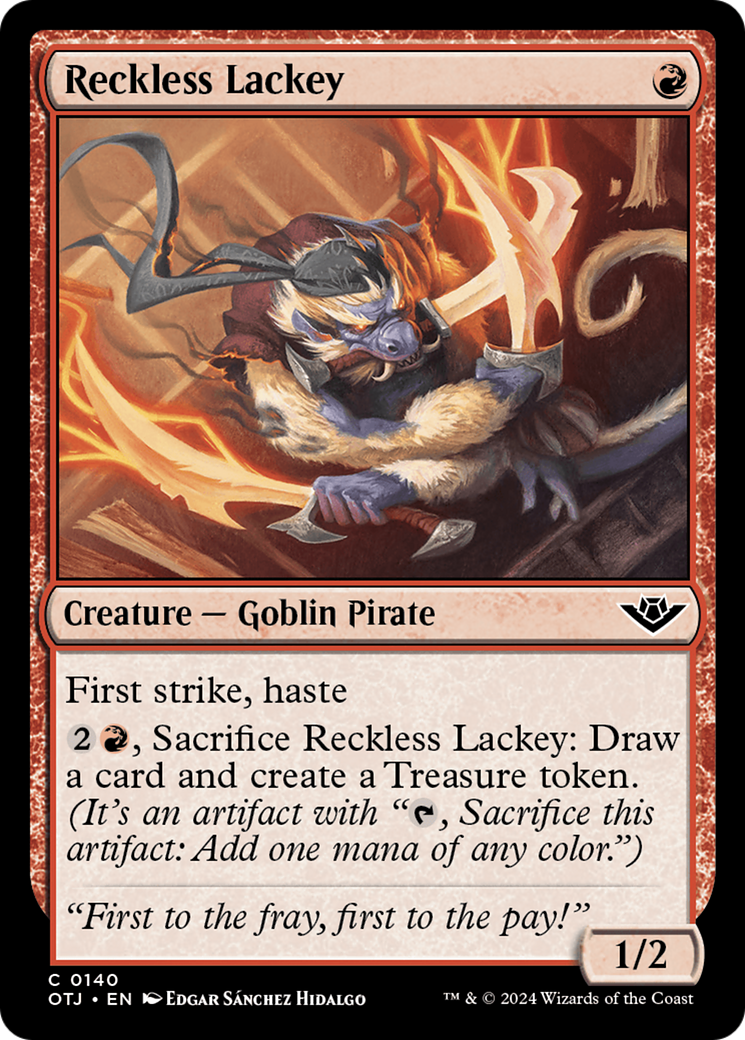 Reckless Lackey (140) Foil - Outlaws of Thunder Junction