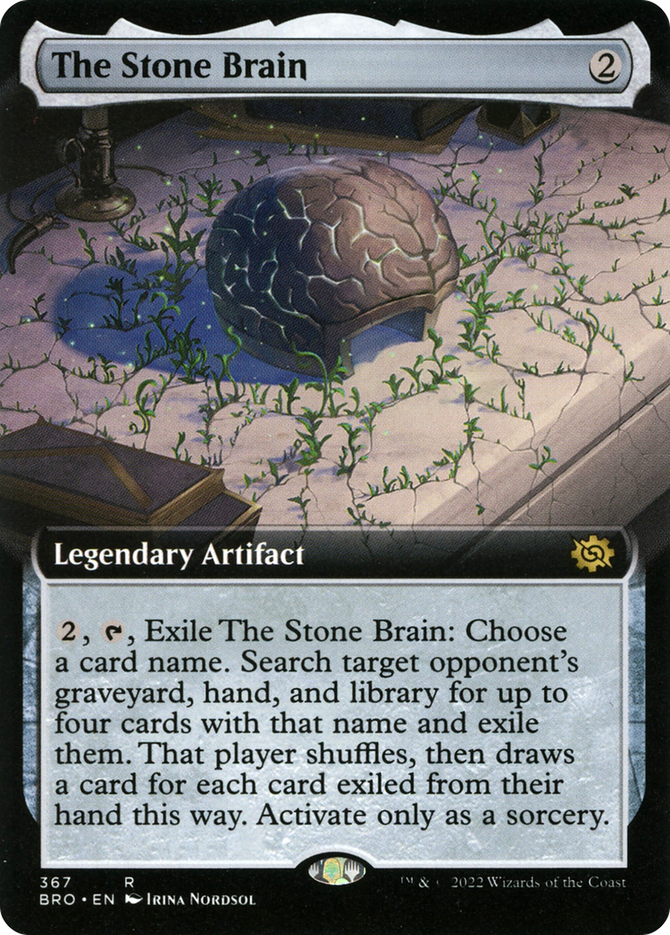 The Stone Brain (Extended Art) (367) Foil - The Brothers' War
