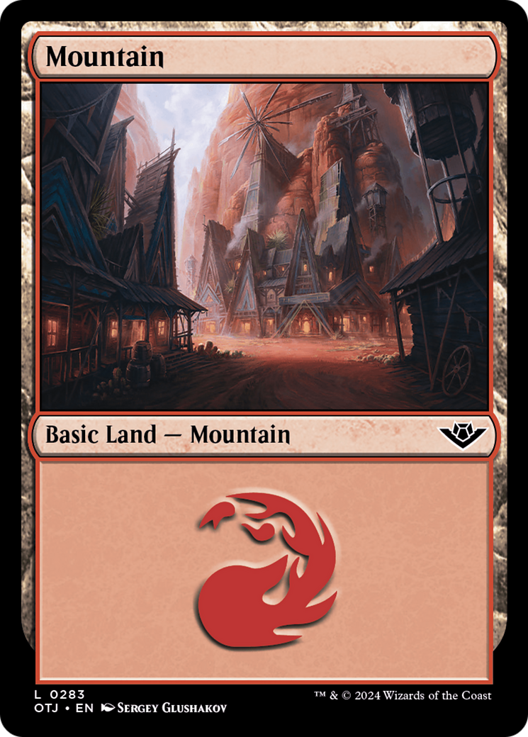 Mountain (283) Foil - Outlaws of Thunder Junction
