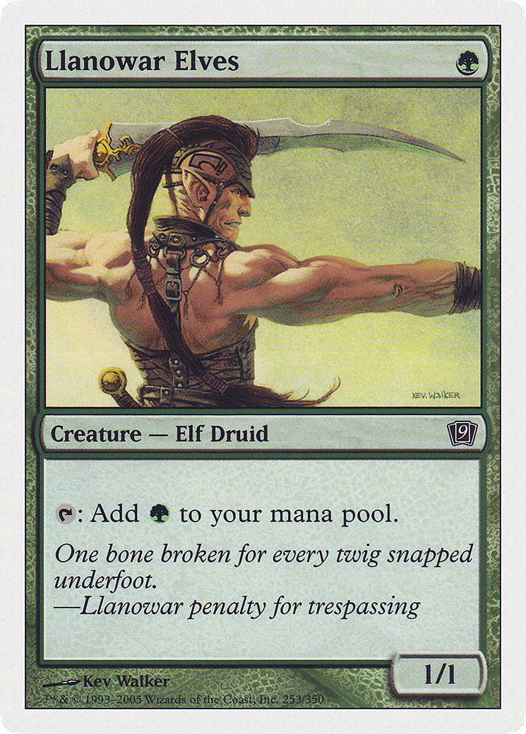 Llanowar Elves (253) Foil - Ninth Edition