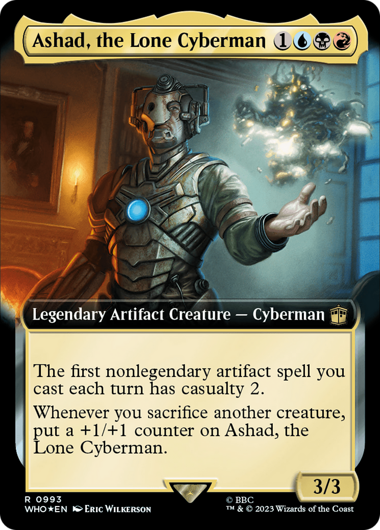 Ashad, the Lone Cyberman (Extended Art) (993) Foil - Doctor Who