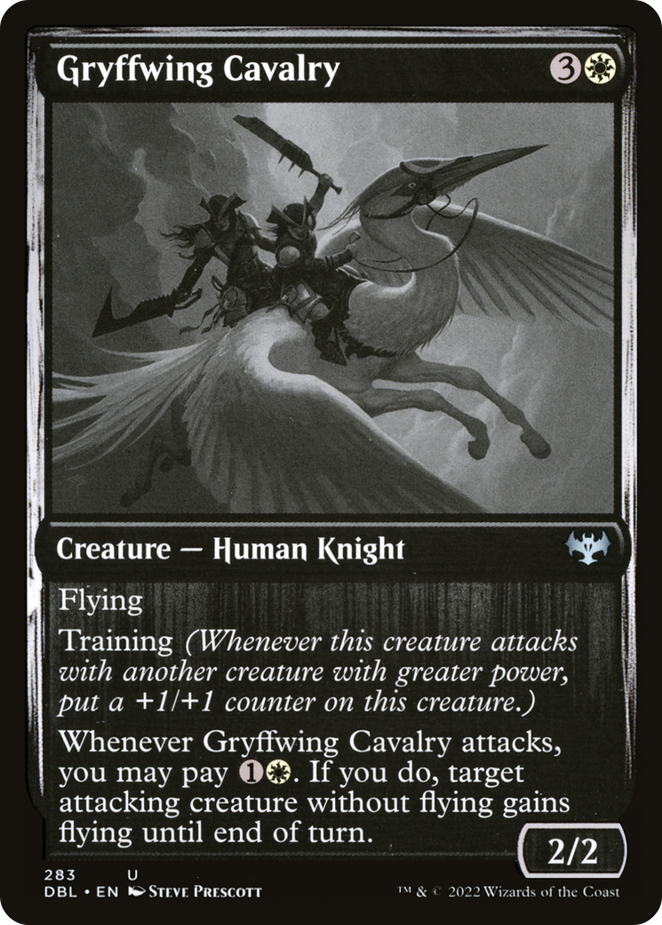 Gryffwing Cavalry (283) Foil - Innistrad: Double Feature