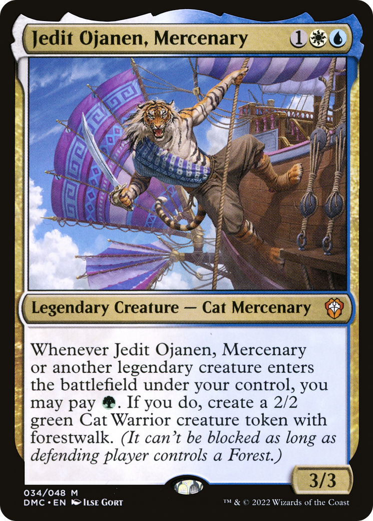 Jedit Ojanen, Mercenary (034) Foil - Dominaria United Commander