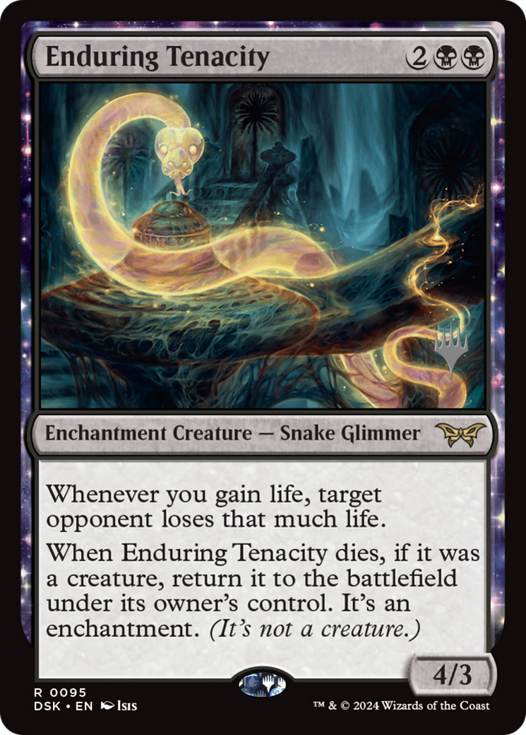Enduring Tenacity (095) Foil - Duskmourn: House of Horror Promos