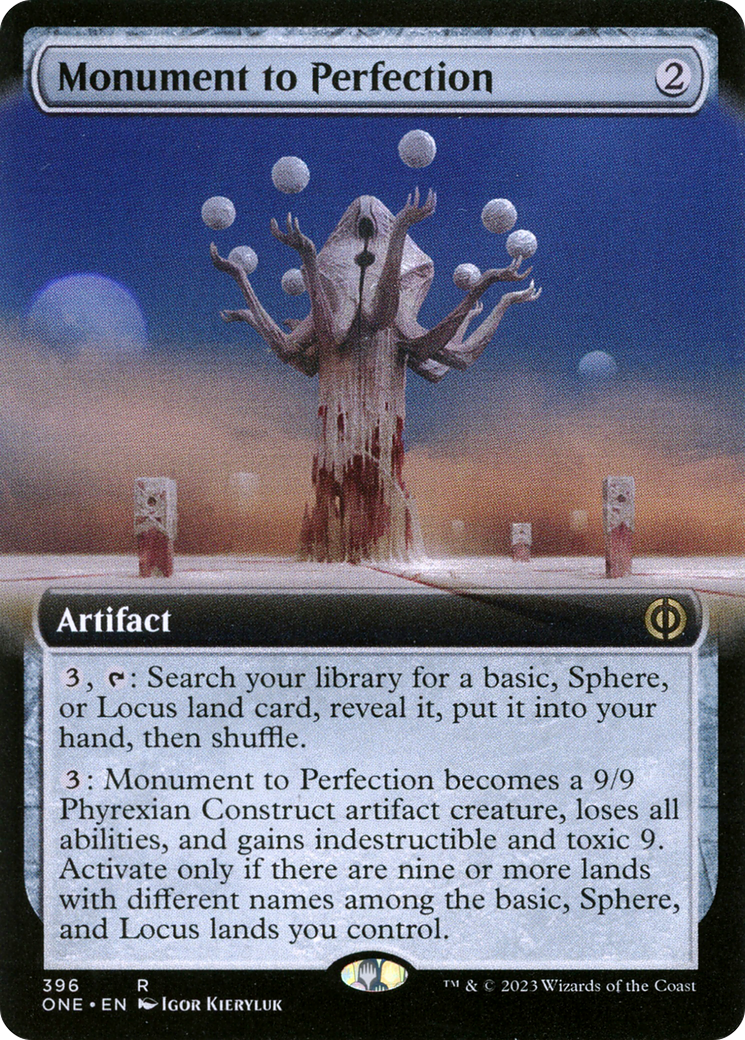 Monument to Perfection (Extended Art) (396) Foil - Phyrexia: All Will Be One