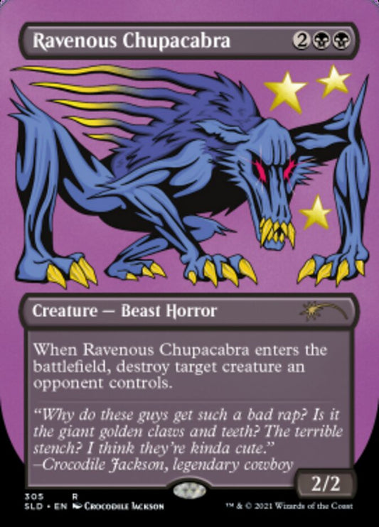 Ravenous Chupacabra (305) (Foil Etched) (305) Foil - Secret Lair Drop Series