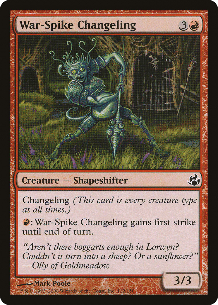 War-Spike Changeling (112) Foil - Morningtide