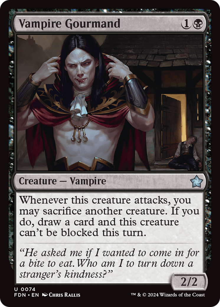 Vampire Gourmand (074) Foil - Foundations