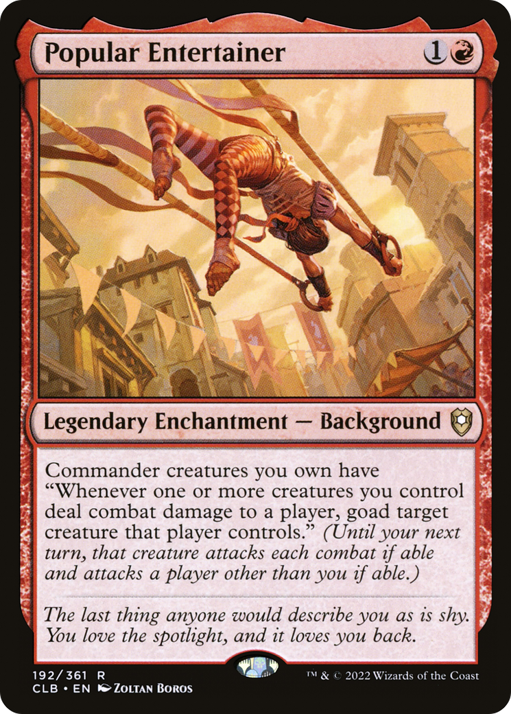 Popular Entertainer (192) Foil - Commander Legends: Battle for Baldur's Gate