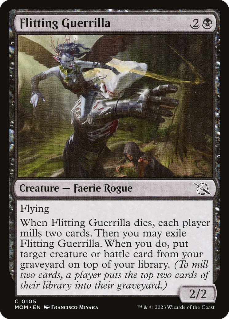 Flitting Guerrilla (105) Foil - March of the Machine