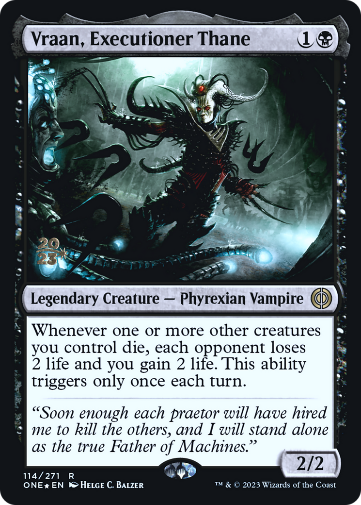 Vraan, Executioner Thane (114) Foil - Phyrexia: All Will Be One Promos