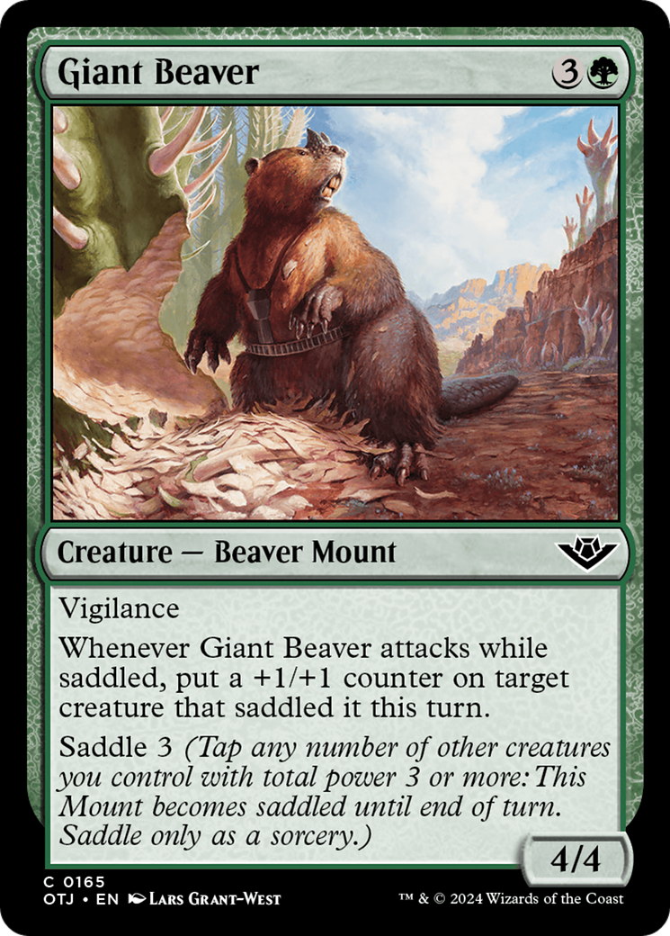 Giant Beaver (165) Foil - Outlaws of Thunder Junction