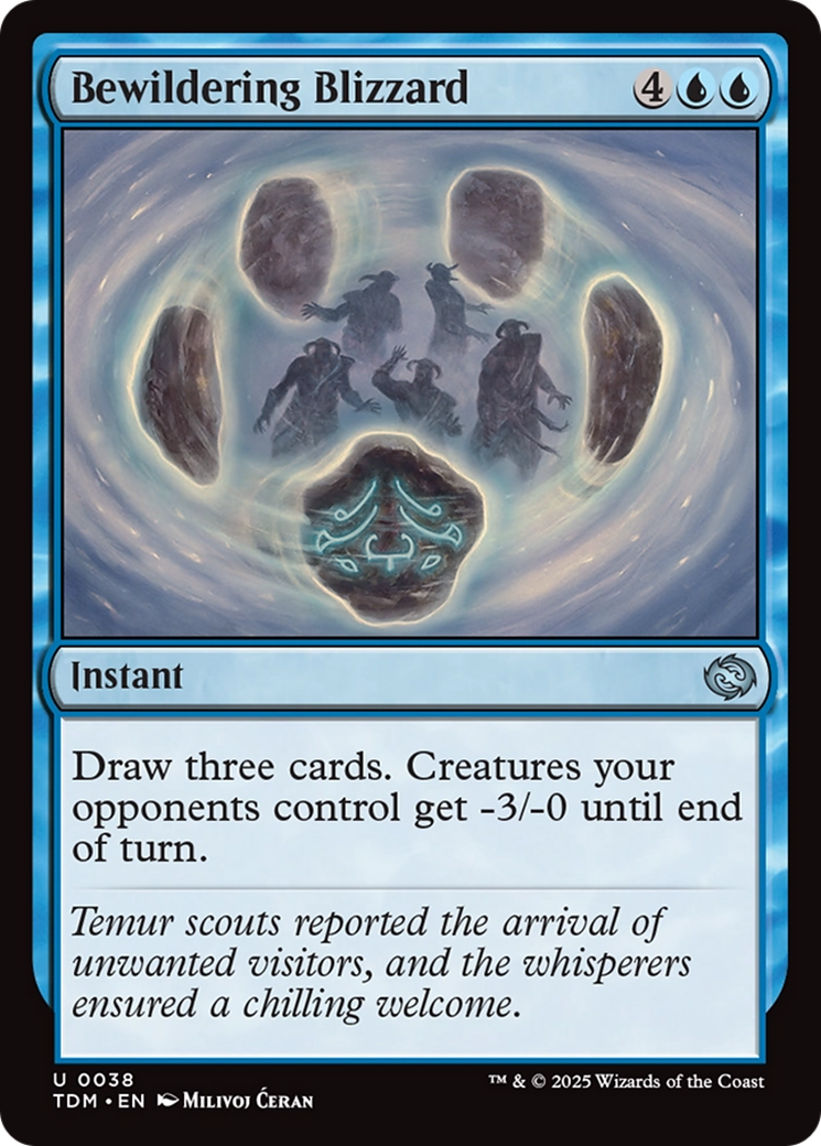 Bewildering Blizzard (038) Foil - Tarkir: Dragonstorm